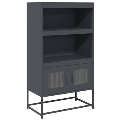 Highboard Anthracite 68x39x123 cm Steel