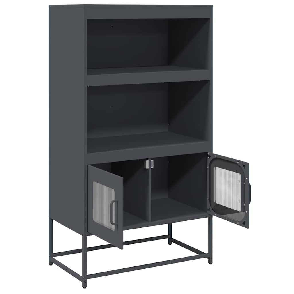 Highboard Anthracite 68x39x123 cm Steel