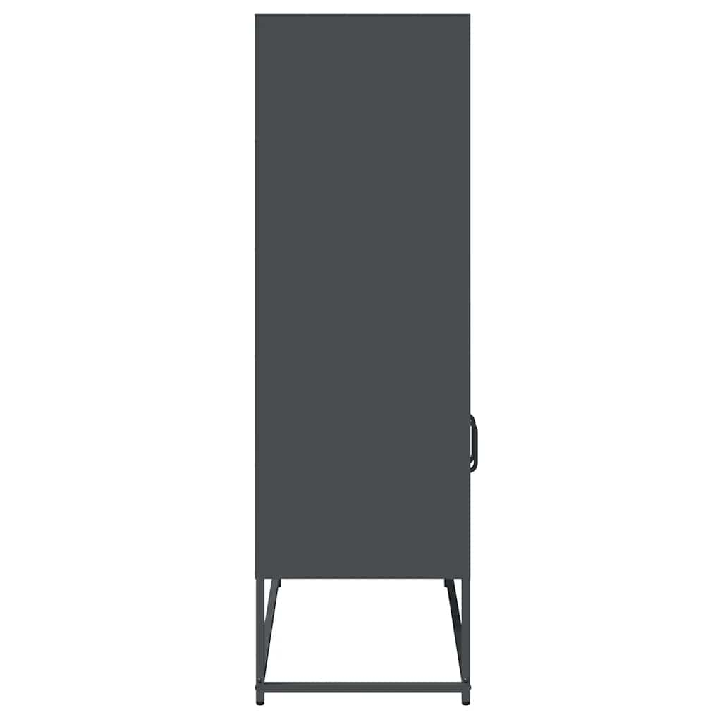 Highboard Anthracite 68x39x123 cm Steel