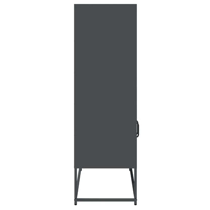 Highboard Anthracite 68x39x123 cm Steel