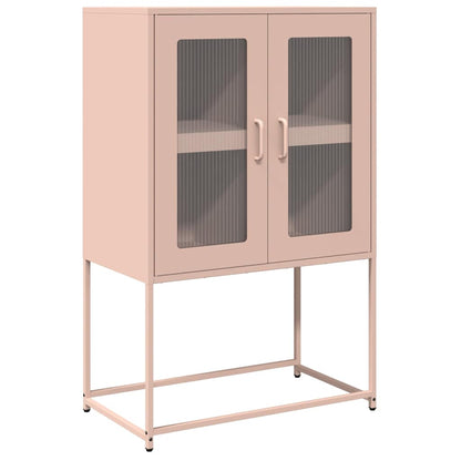 Highboard Pink 68x39x107 cm Steel