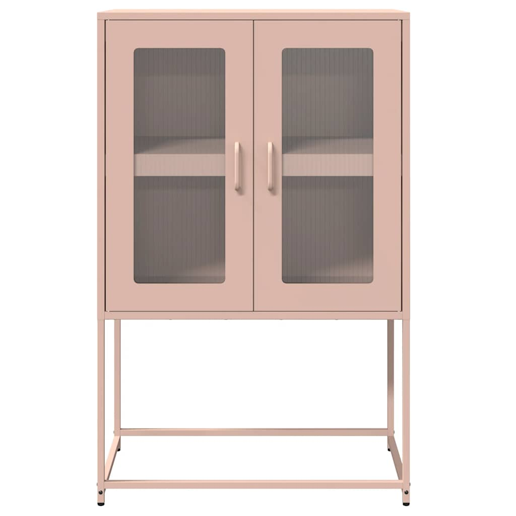 Highboard Pink 68x39x107 cm Steel