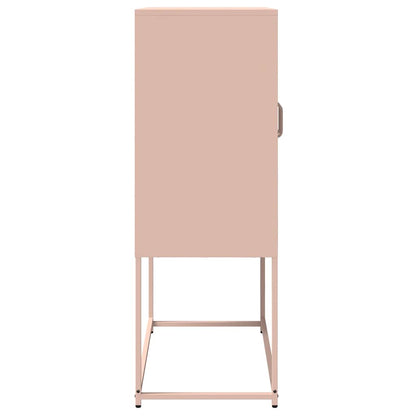 Highboard Pink 68x39x107 cm Steel