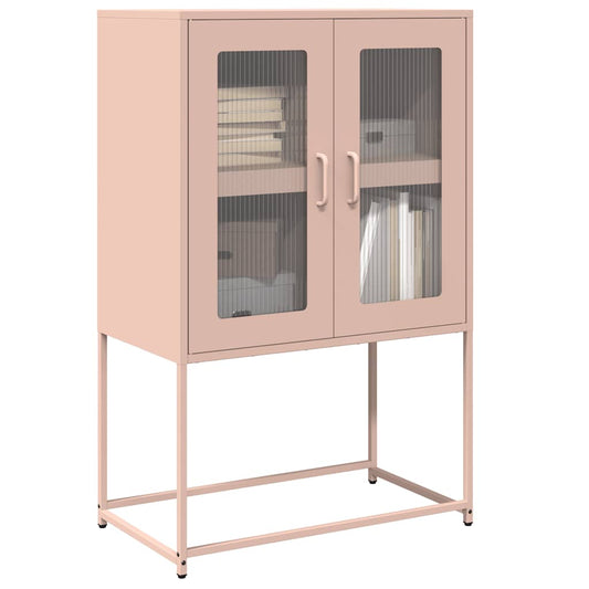 Highboard Pink 68x39x107 cm Steel