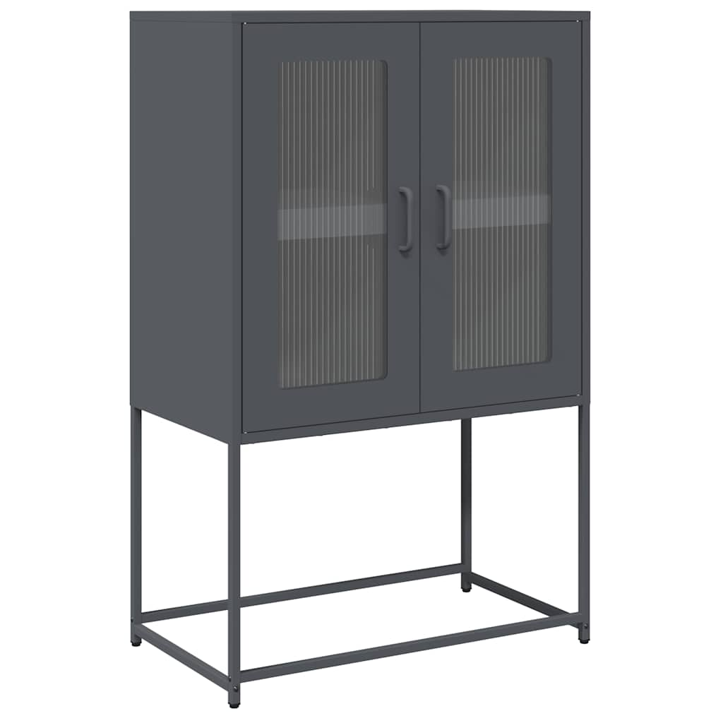 Highboard Anthracite 68x39x107 cm Steel