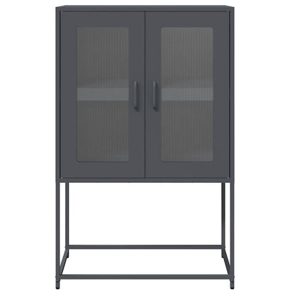 Highboard Anthracite 68x39x107 cm Steel