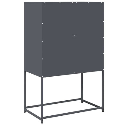 Highboard Anthracite 68x39x107 cm Steel