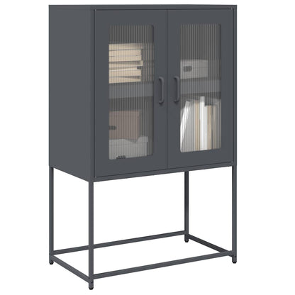 Highboard Anthracite 68x39x107 cm Steel