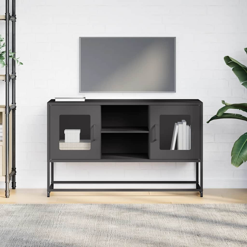 TV Cabinet Black 100.5x39x60.5 cm Steel