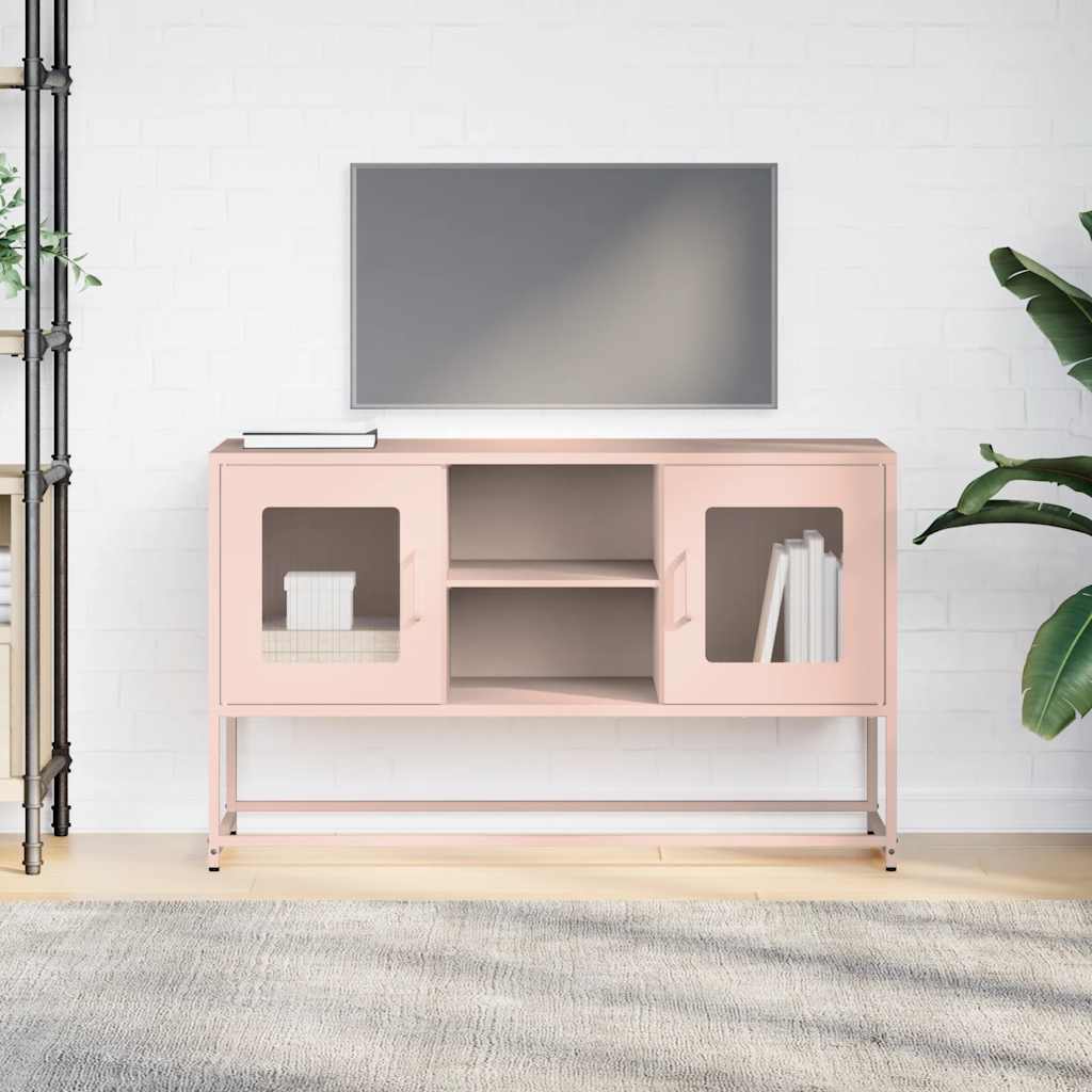 TV Cabinet Pink 100.5x39x60.5 cm Steel