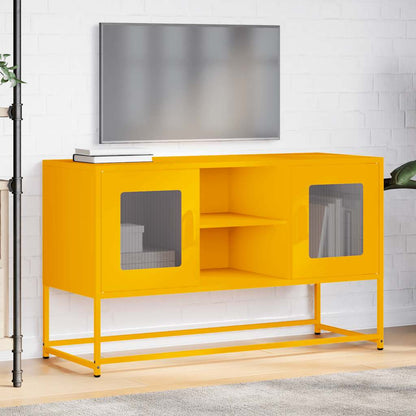 TV Cabinet Mustard Yellow 100.5x39x60.5 cm Steel