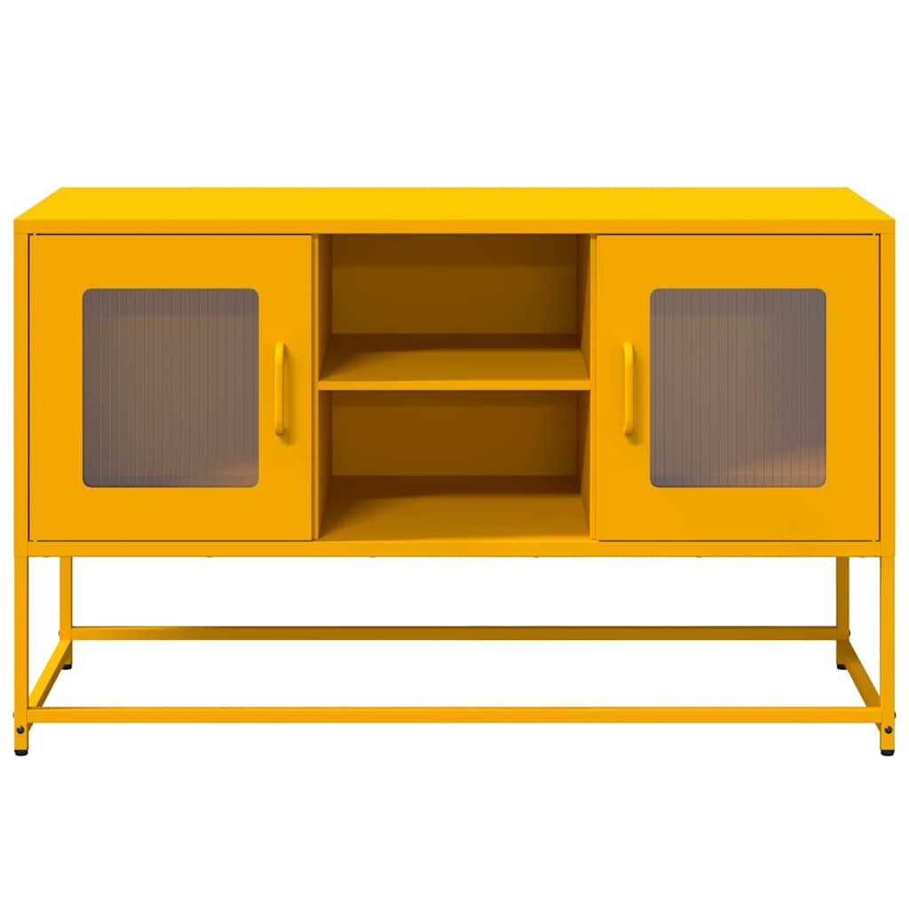 TV Cabinet Mustard Yellow 100.5x39x60.5 cm Steel