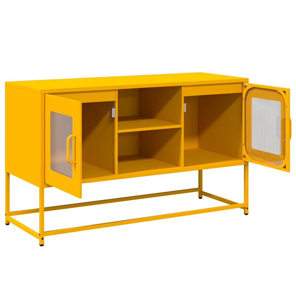 TV Cabinet Mustard Yellow 100.5x39x60.5 cm Steel