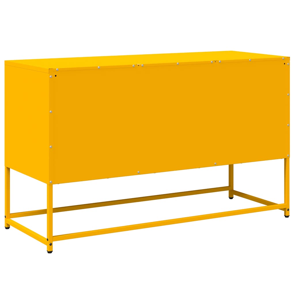 TV Cabinet Mustard Yellow 100.5x39x60.5 cm Steel