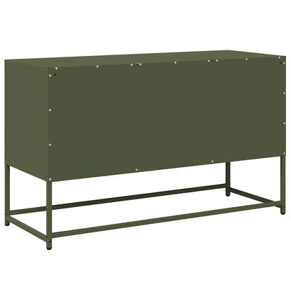 TV Cabinet Olive Green 100.5x39x60.5 cm Steel