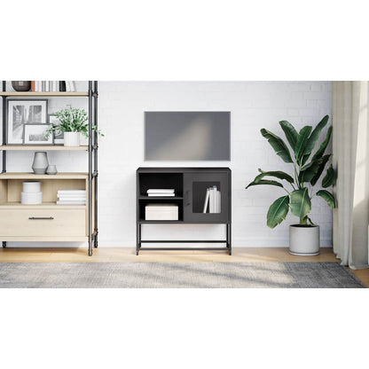 TV Cabinet Black 68x39x60.5 cm Steel