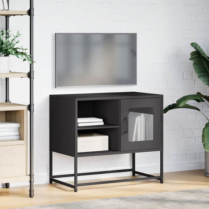 TV Cabinet Black 68x39x60.5 cm Steel