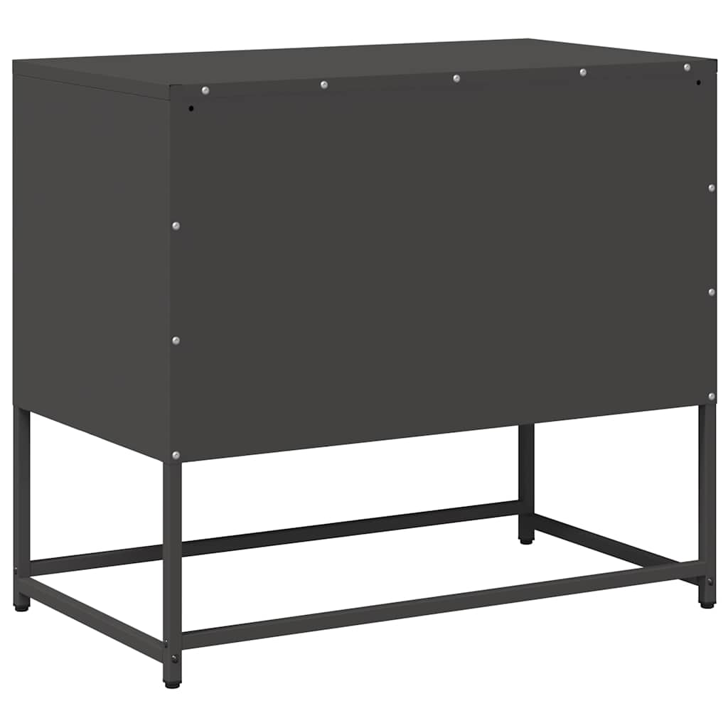 TV Cabinet Black 68x39x60.5 cm Steel