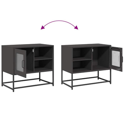 TV Cabinet Black 68x39x60.5 cm Steel