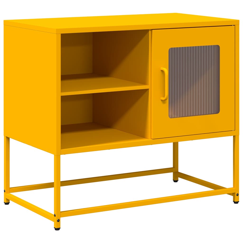 TV Cabinet Mustard Yellow 68x39x60.5 cm Steel