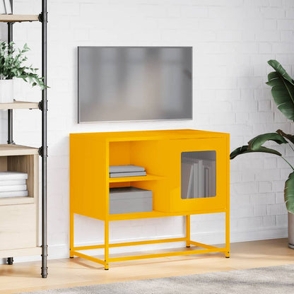 TV Cabinet Mustard Yellow 68x39x60.5 cm Steel