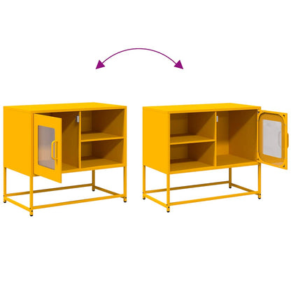 TV Cabinet Mustard Yellow 68x39x60.5 cm Steel