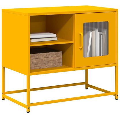 TV Cabinet Mustard Yellow 68x39x60.5 cm Steel