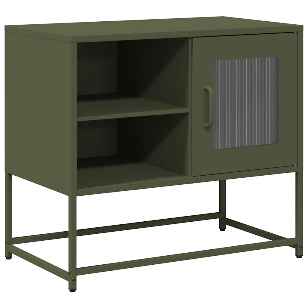 TV Cabinet Olive Green 68x39x60.5 cm Steel