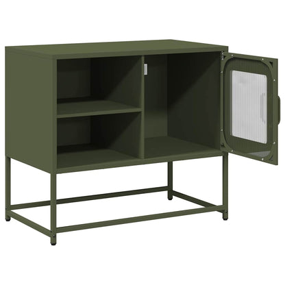 TV Cabinet Olive Green 68x39x60.5 cm Steel