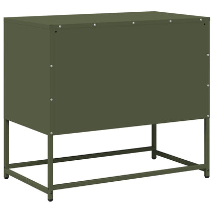 TV Cabinet Olive Green 68x39x60.5 cm Steel