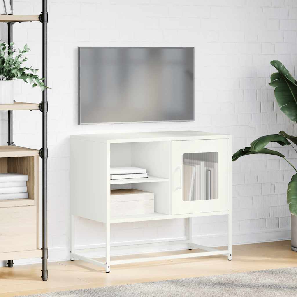 TV Cabinet White 68x39x60.5 cm Steel