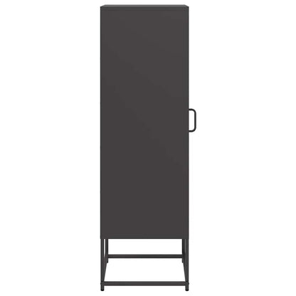 Highboard Black 36x39x123 cm Cold-rolled Steel