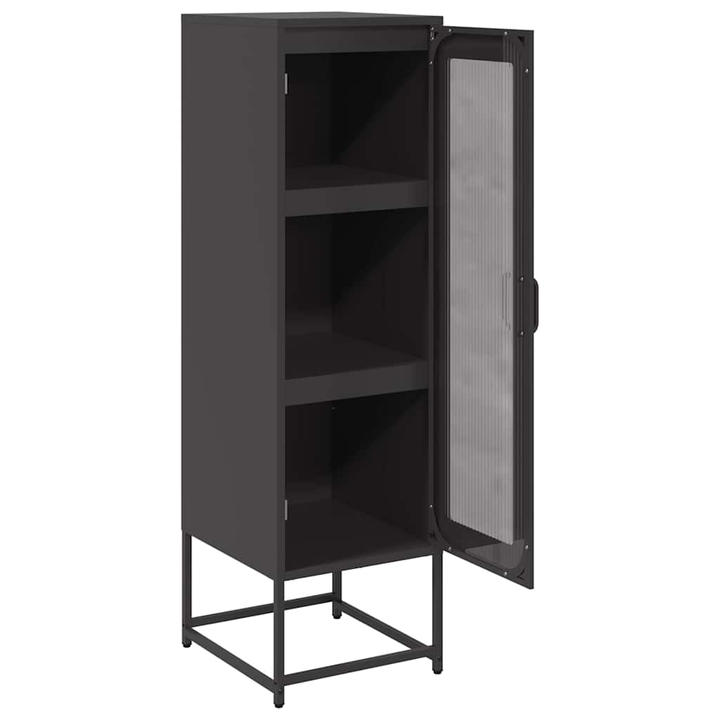 Highboard Black 36x39x123 cm Cold-rolled Steel