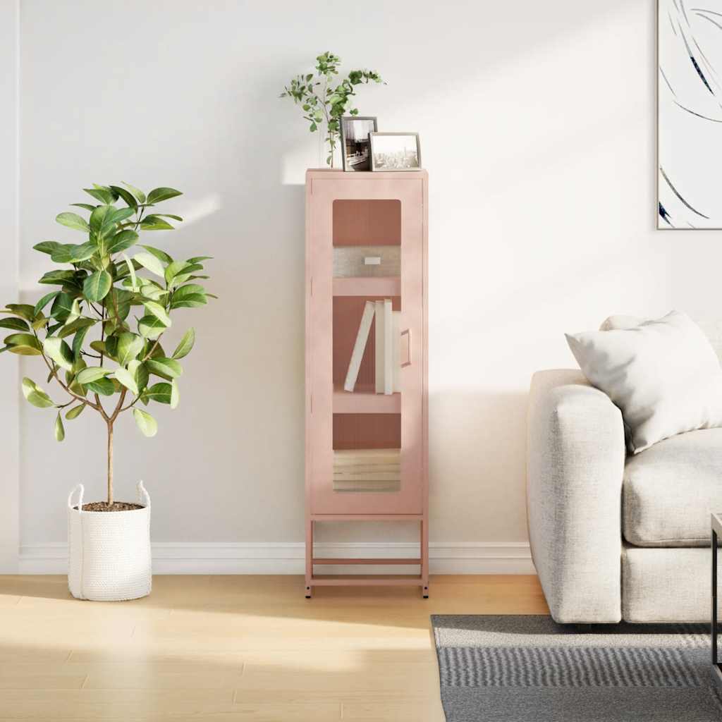 Highboard Pink 36x39x123 cm Cold-rolled Steel