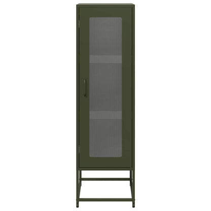 Highboard Olive Green 36x39x123 cm Cold-rolled Steel