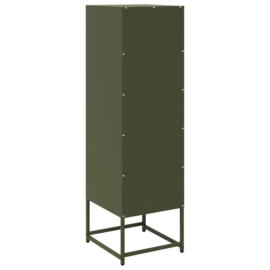 Highboard Olive Green 36x39x123 cm Cold-rolled Steel