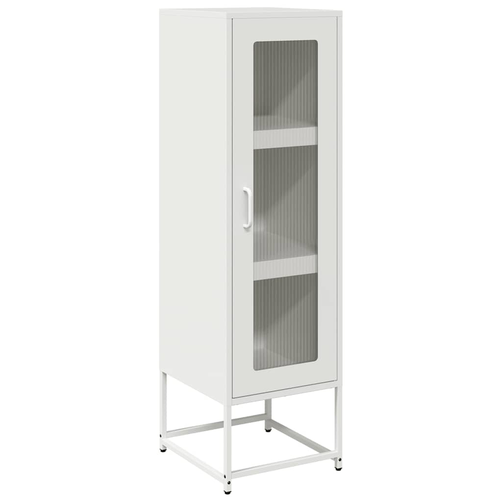 Highboard White 36x39x123 cm Cold-rolled Steel