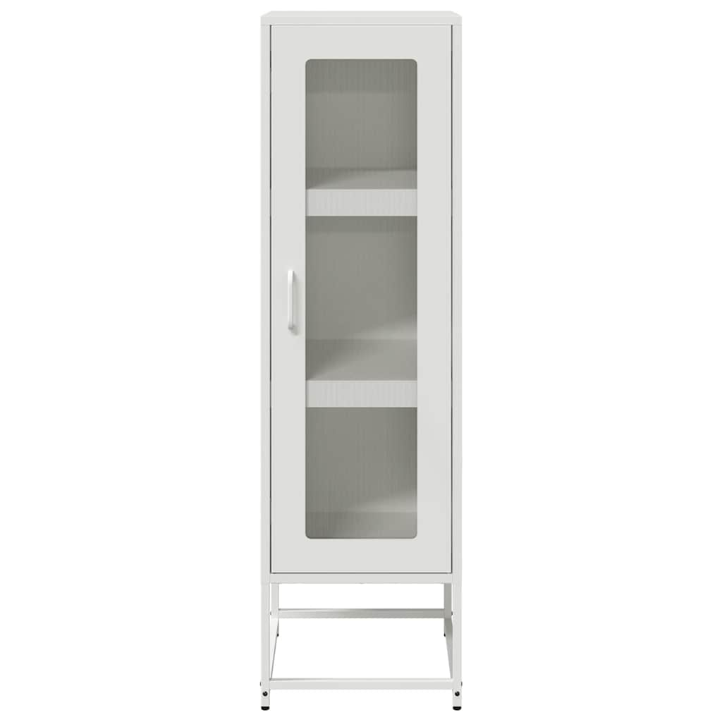 Highboard White 36x39x123 cm Cold-rolled Steel