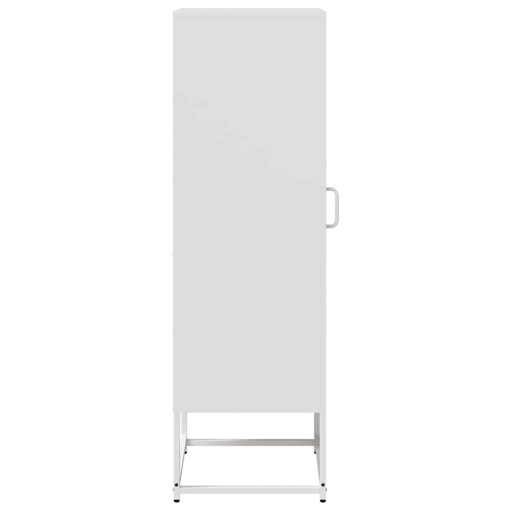 Highboard White 36x39x123 cm Cold-rolled Steel