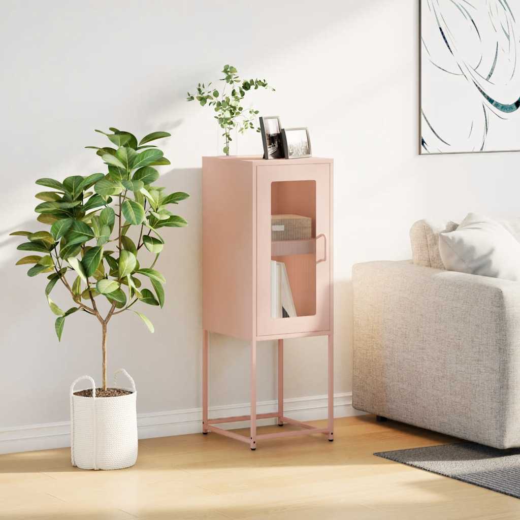 Sideboard Pink 36x39x107 cm Cold-rolled Steel