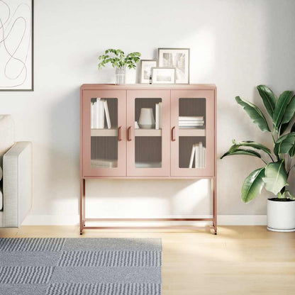 Sideboard Pink 100.5x39x107 cm Cold-rolled Steel