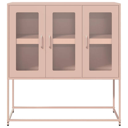 Sideboard Pink 100.5x39x107 cm Cold-rolled Steel