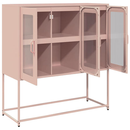 Sideboard Pink 100.5x39x107 cm Cold-rolled Steel