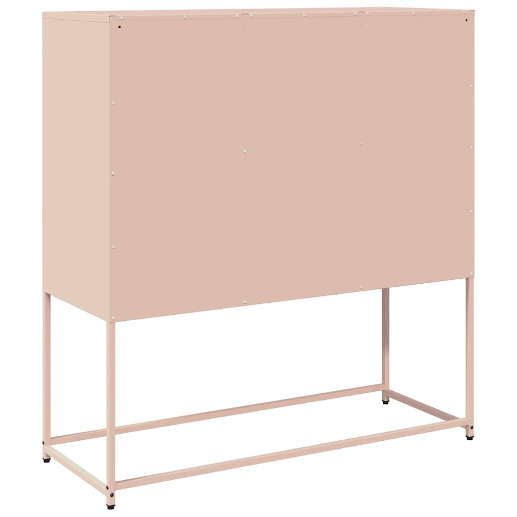 Sideboard Pink 100.5x39x107 cm Cold-rolled Steel