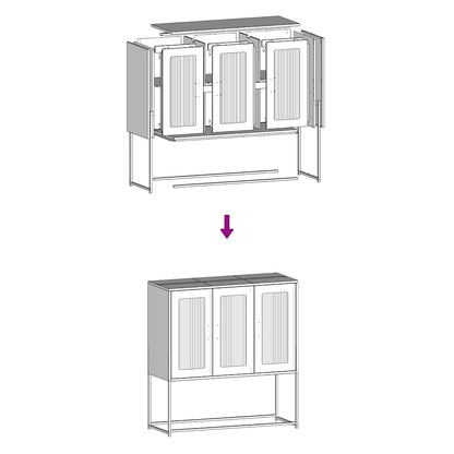 Sideboard Pink 100.5x39x107 cm Cold-rolled Steel