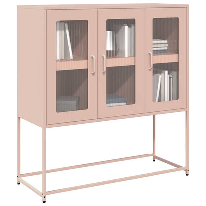 Sideboard Pink 100.5x39x107 cm Cold-rolled Steel