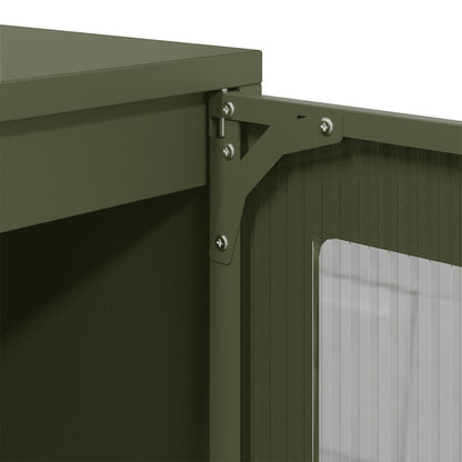 Sideboard Olive Green 100.5x39x107 cm Cold-rolled Steel