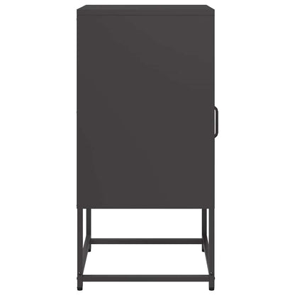 Bedside Cabinet Black 36x39x78 cm Cold-rolled Steel