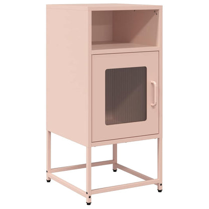 Bedside Cabinet Pink 36x39x78 cm Cold-rolled Steel