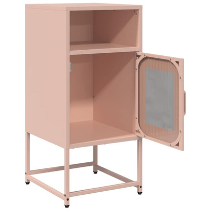 Bedside Cabinet Pink 36x39x78 cm Cold-rolled Steel